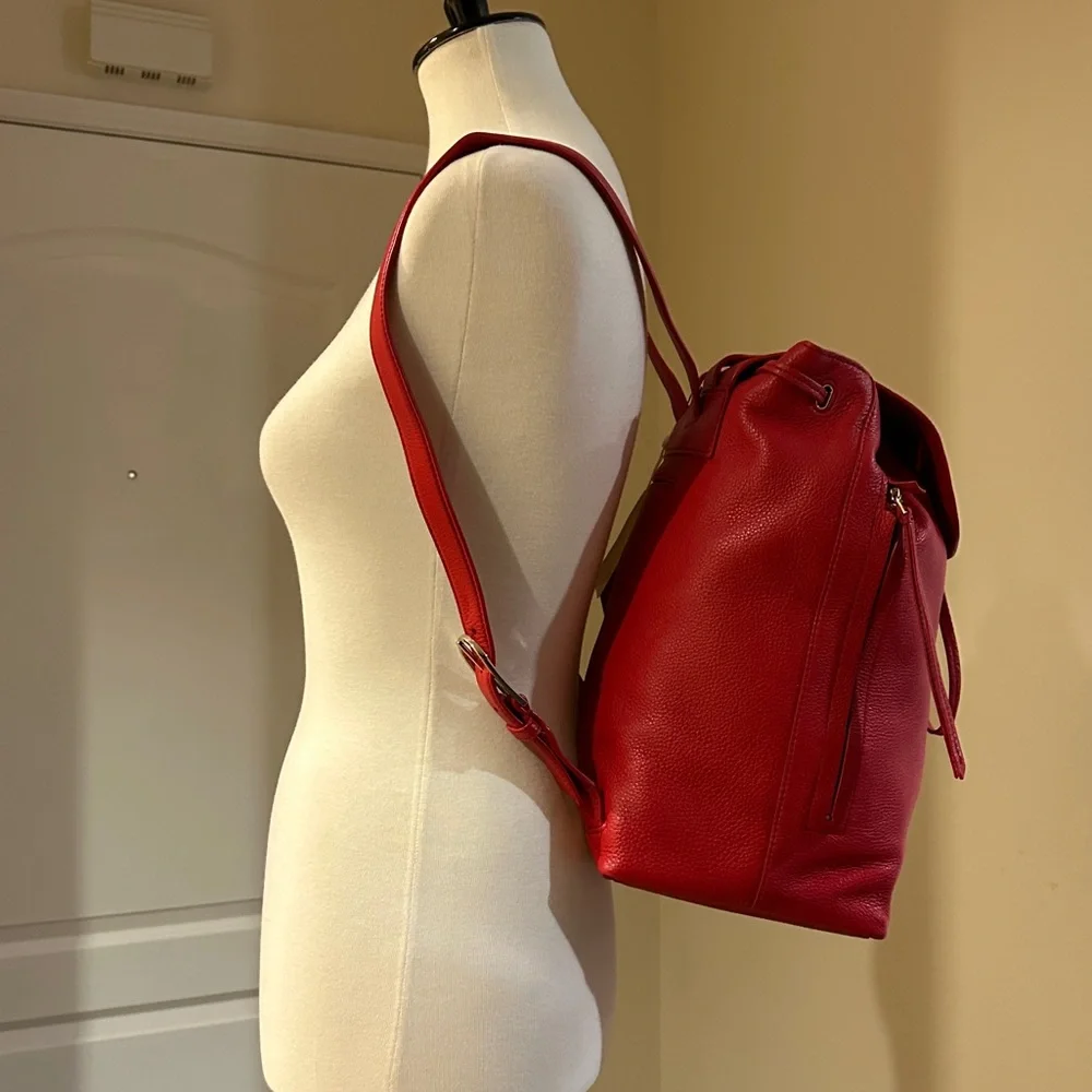 Tory Burch Red Backpack - Picture 10 of 17